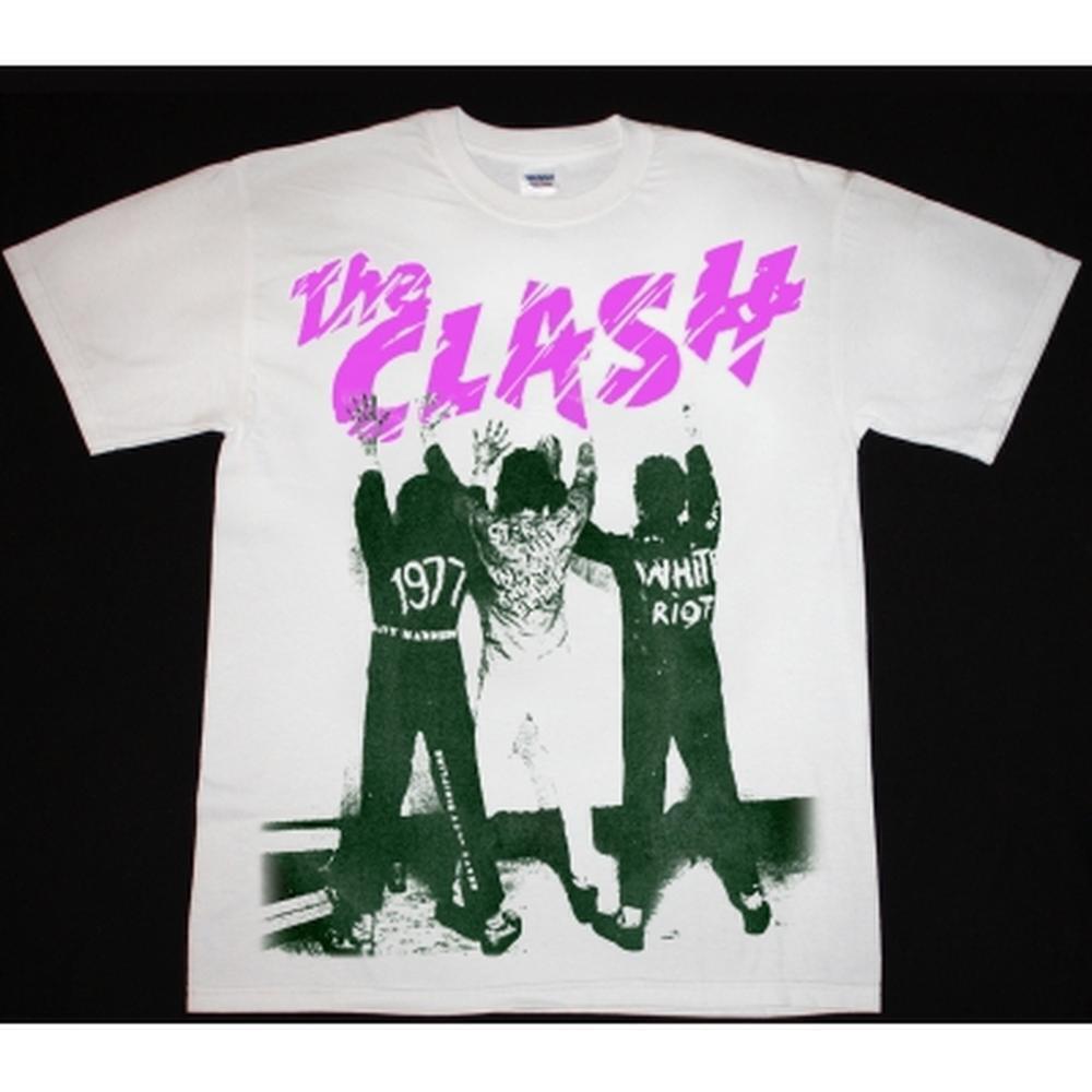The Clash White Riot Punk Rock Band Graphic Music Fan T Shirt